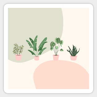 minimalistic plants Sticker